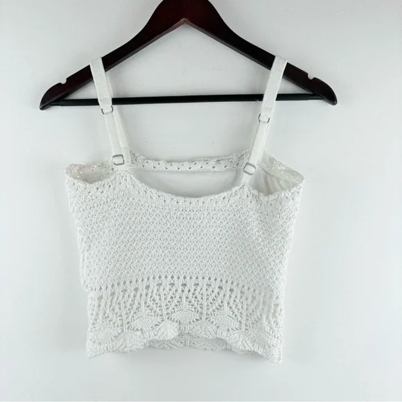 Hollister White Crochet Tank Cami - Picture 4 of 7